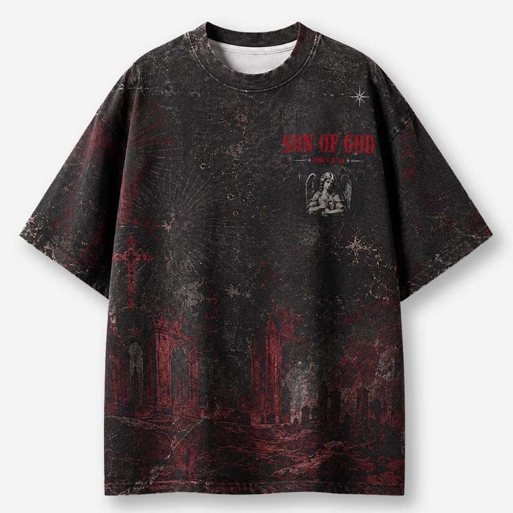 Heavenly Messenger Eco Oversized Graphic Tees · GRS Certified