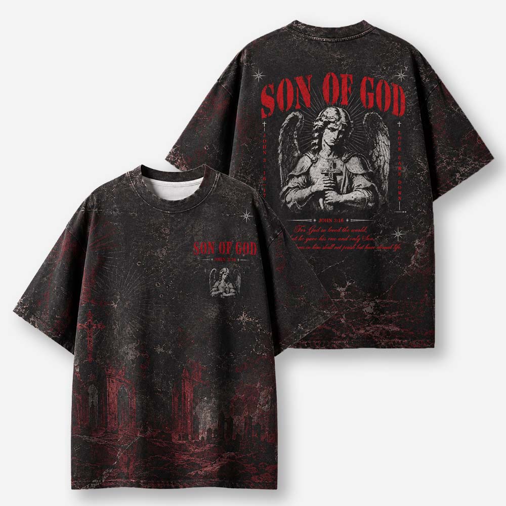Heavenly Messenger Eco Oversized Graphic Tees · GRS Certified
