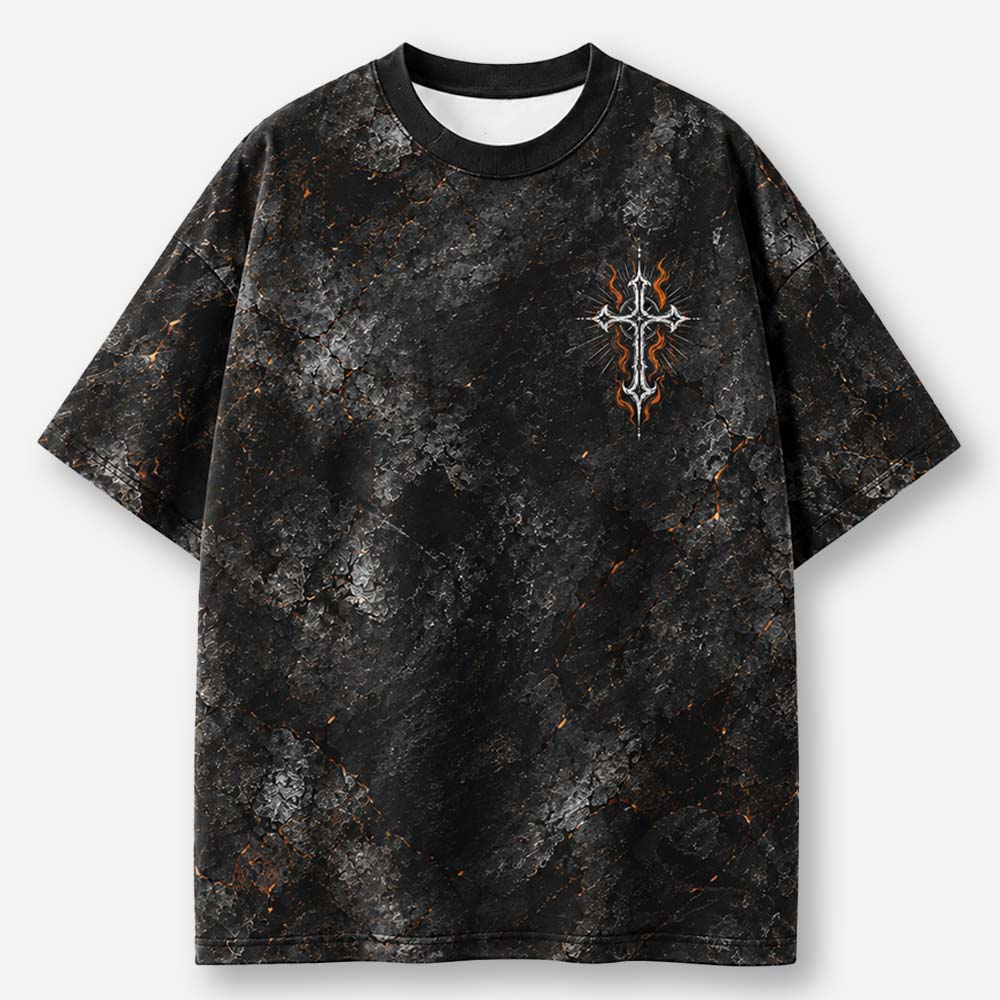 Flame Strength Eco Oversized Graphic Tees · GRS Certified