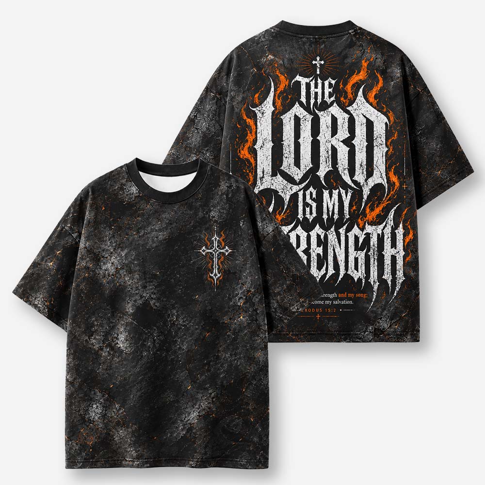 Flame Strength Eco Oversized Graphic Tees · GRS Certified