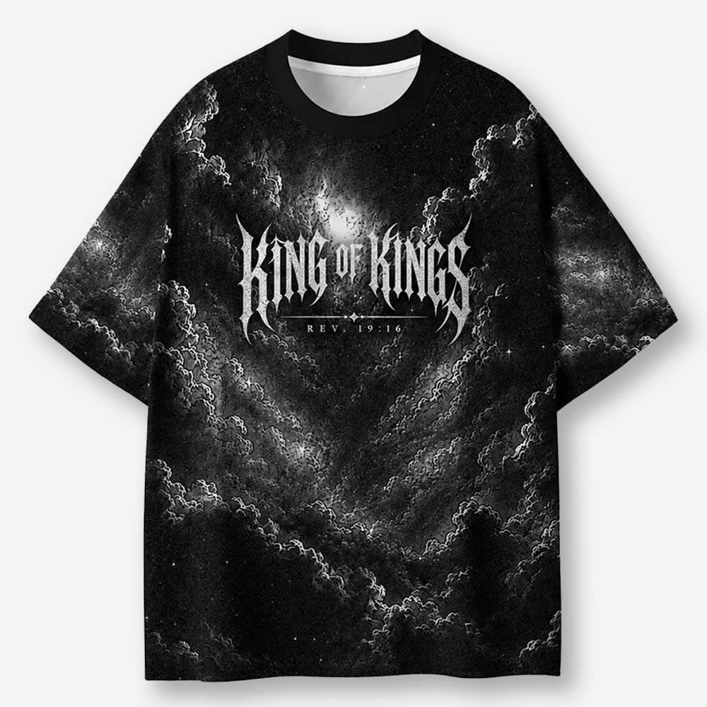 Throned Majesty Eco Oversized Graphic Tees · GRS Certified