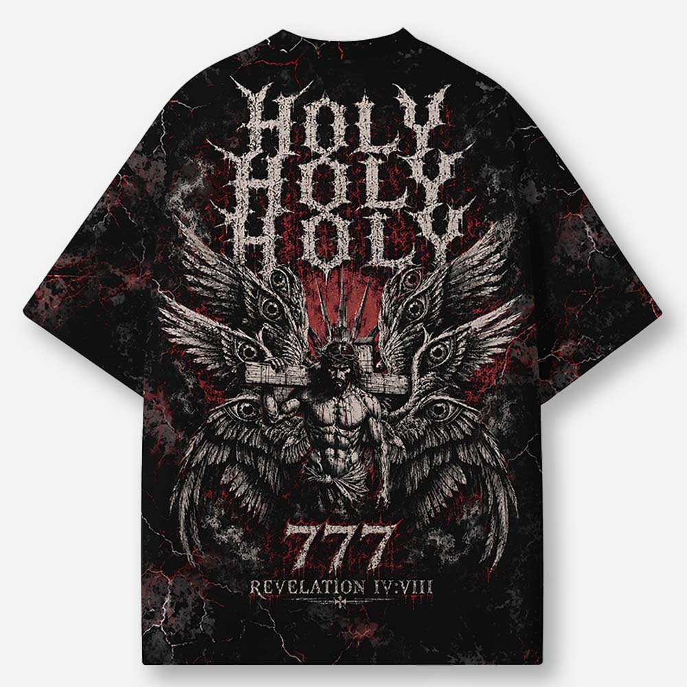 Winged Sentinel Eco Oversized Graphic Tees · GRS Certified