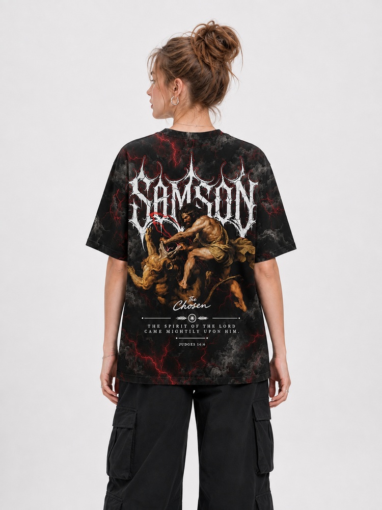 Storm Strength Eco Oversized Graphic Tees · GRS Certified