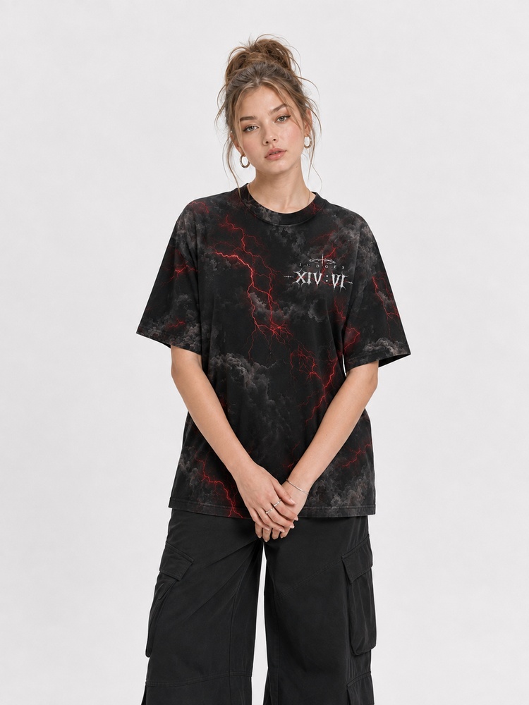 Storm Strength Eco Oversized Graphic Tees · GRS Certified