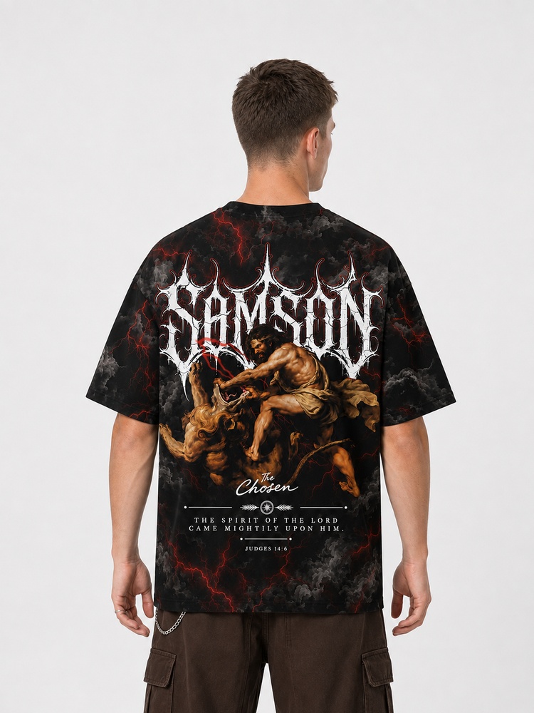 Storm Strength Eco Oversized Graphic Tees · GRS Certified