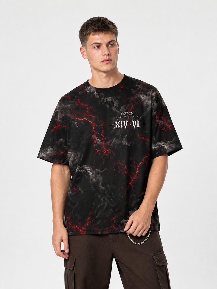 Storm Strength Eco Oversized Graphic Tees · GRS Certified