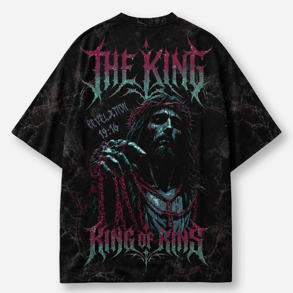 Crowned Shadow Eco Oversized Graphic Tees · GRS Certified