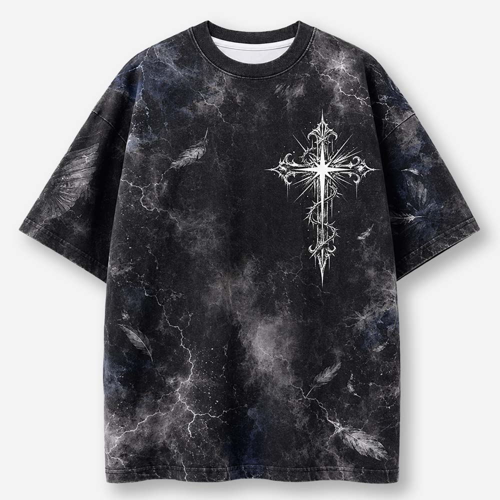 Winged Path Eco Oversized Graphic Tees · GRS Certified