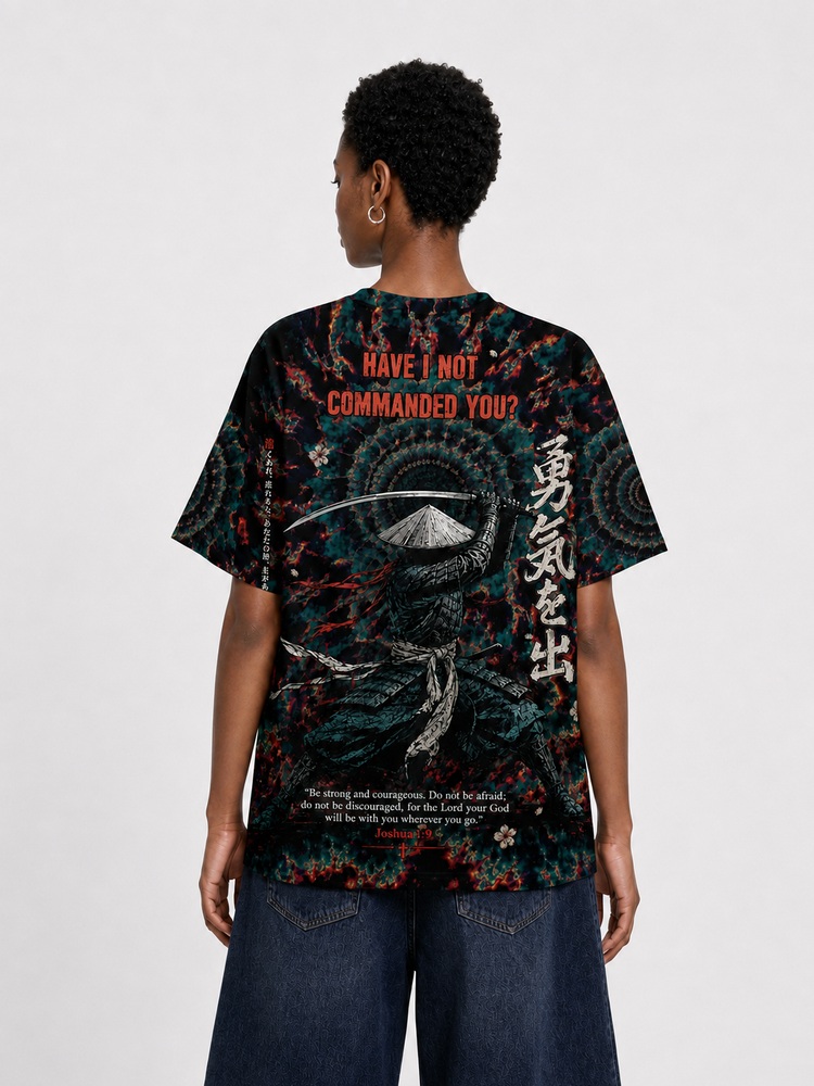 Storm Samurai Eco Oversized Graphic Tees · GRS Certified
