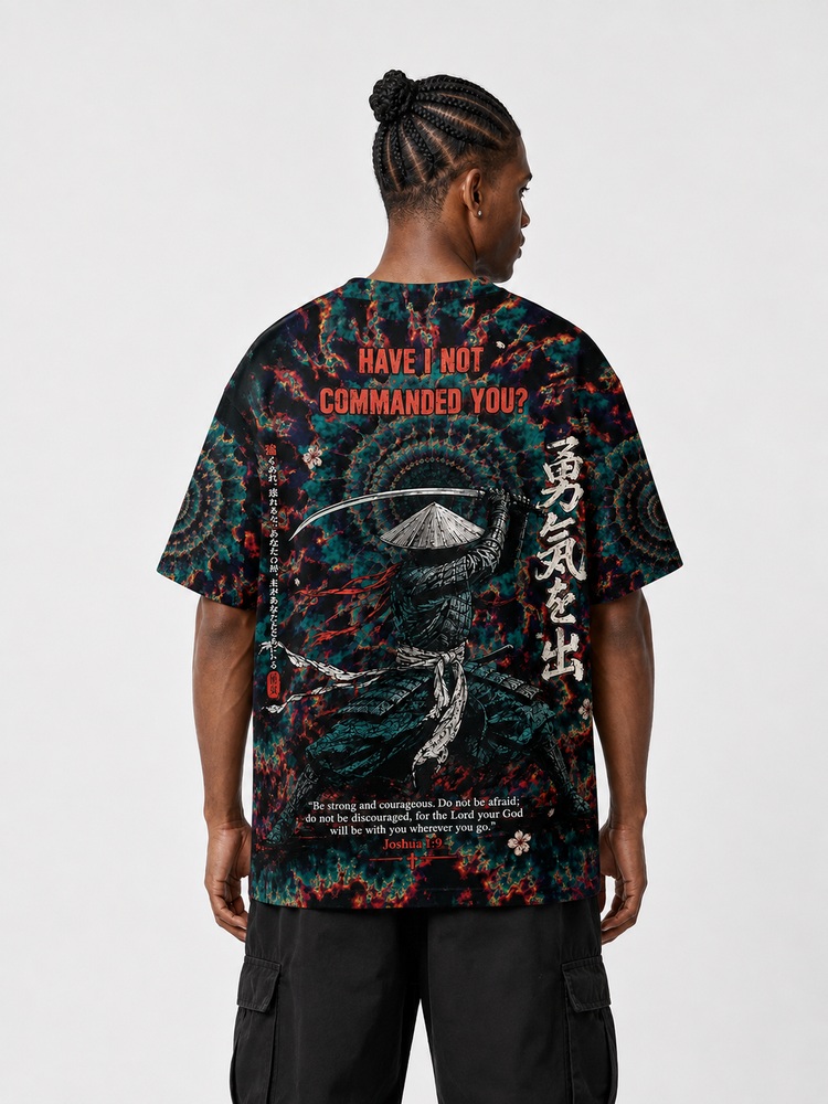 Storm Samurai Eco Oversized Graphic Tees · GRS Certified
