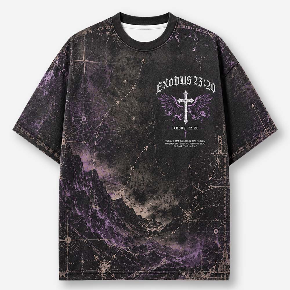Violet Sentinel Eco Oversized Graphic Tees · GRS Certified