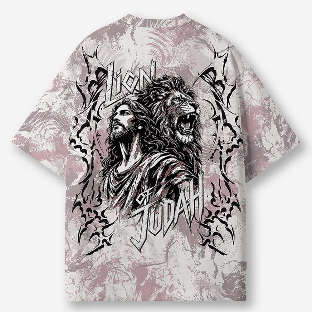 Marble Lion Eco Oversized Graphic Tees · GRS Certified