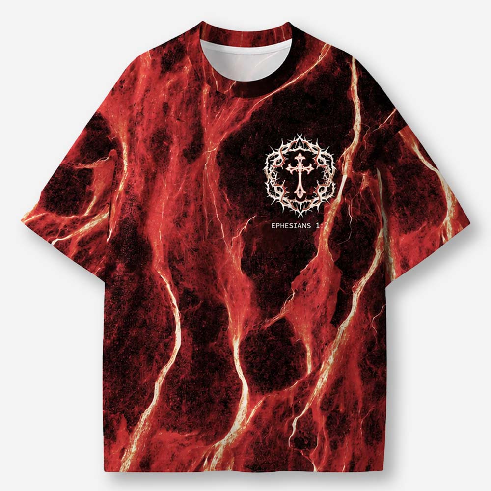 Crimson Rescue Eco Oversized Graphic Tees · GRS Certified