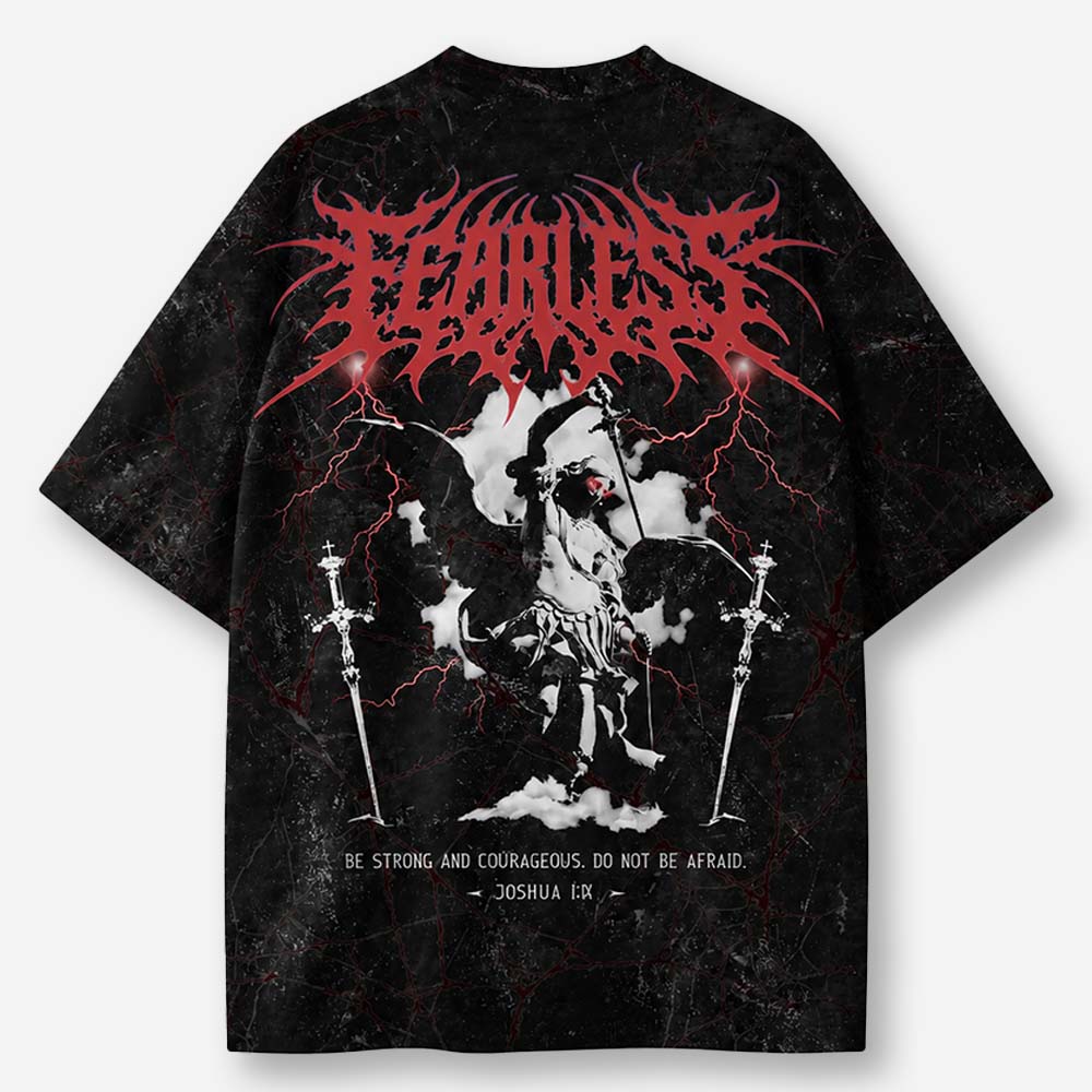 Crimson Rider Eco Oversized Graphic Tees · GRS Certified