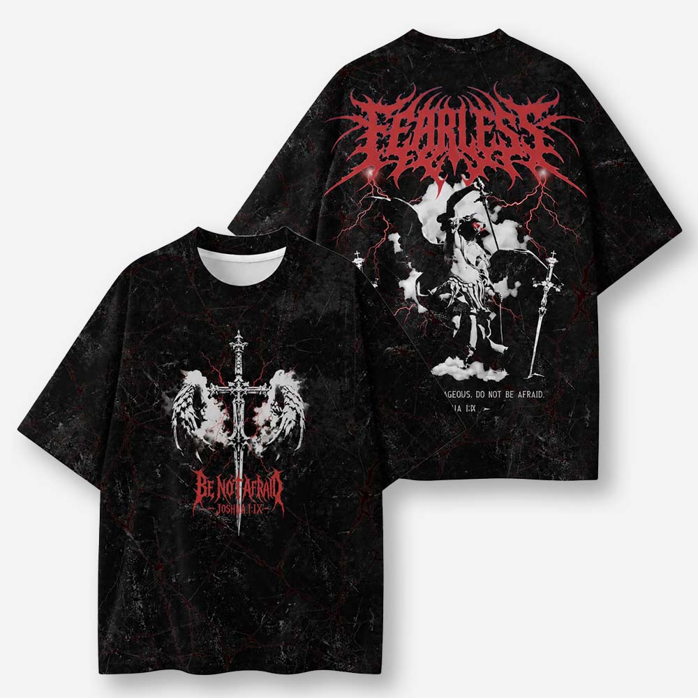 Crimson Rider Eco Oversized Graphic Tees · GRS Certified