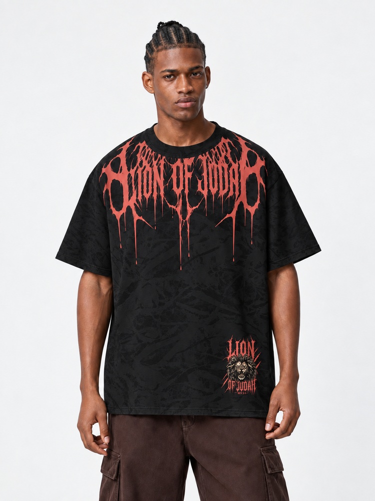Roaring Beast Eco Oversized Graphic Tees · GRS Certified