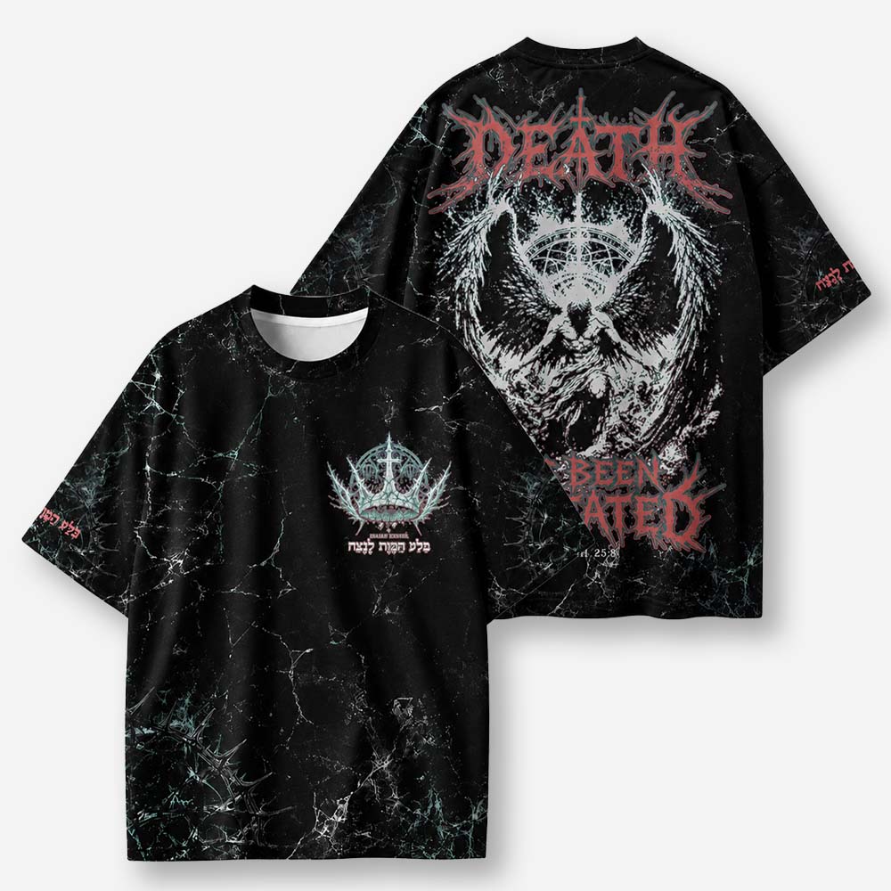 Winged Omen Eco Oversized Graphic Tees · GRS Certified