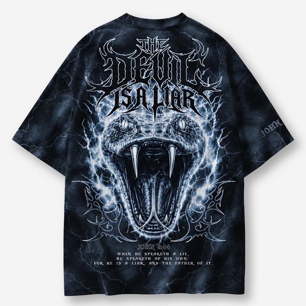 Venom Strike Eco Oversized Graphic Tees · GRS Certified