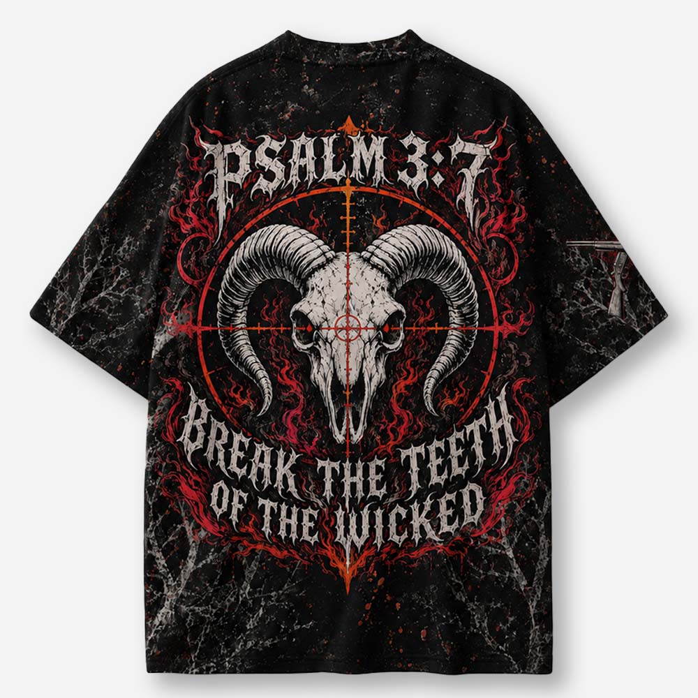 Horned Menace Eco Oversized Graphic Tees · GRS Certified