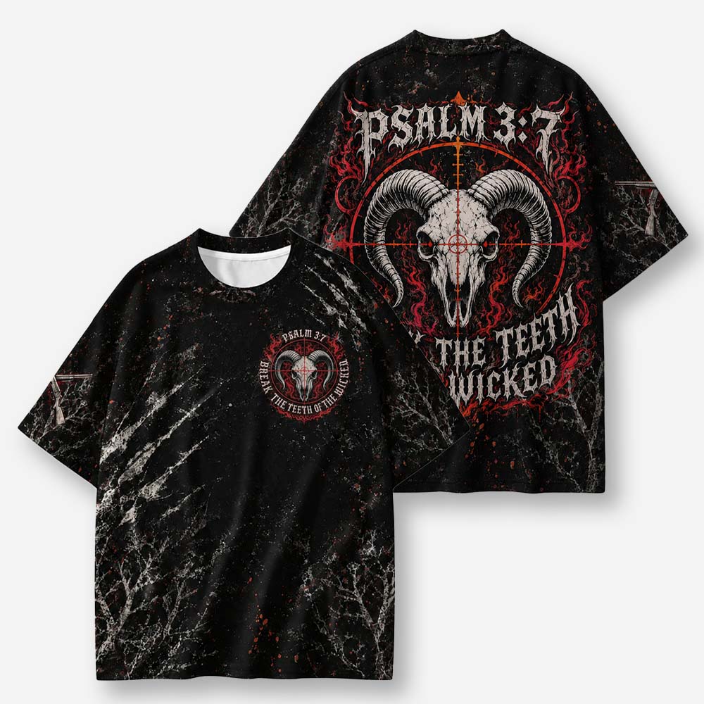 Horned Menace Eco Oversized Graphic Tees · GRS Certified