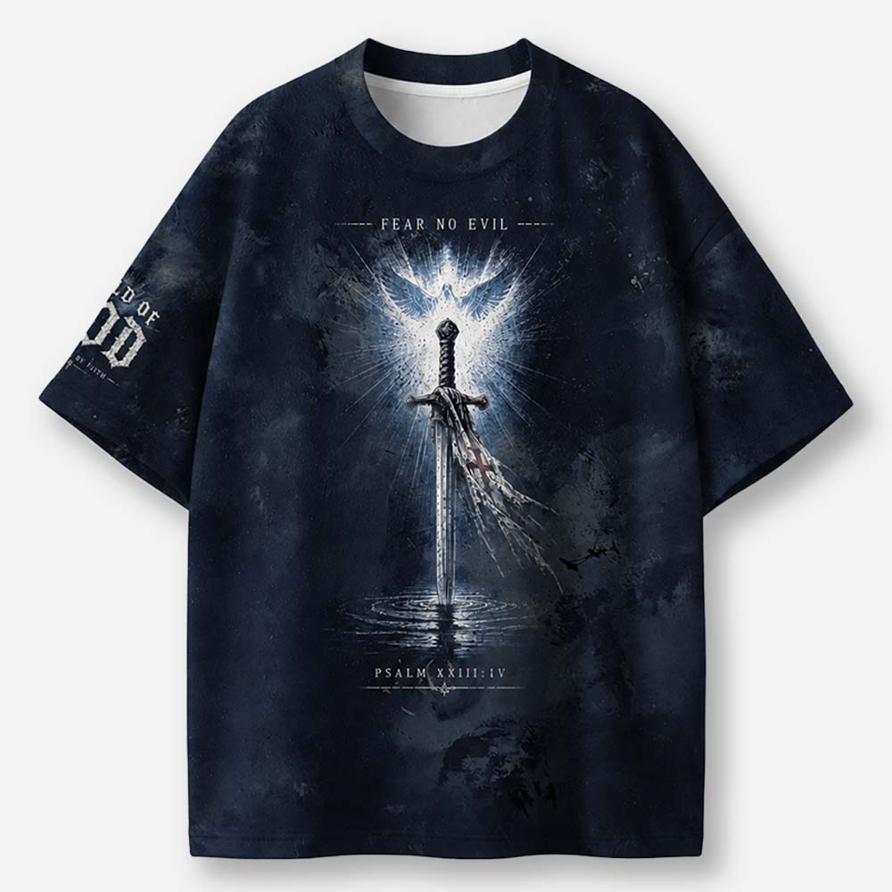 Midnight Blade Eco Oversized Graphic Tees · GRS Certified