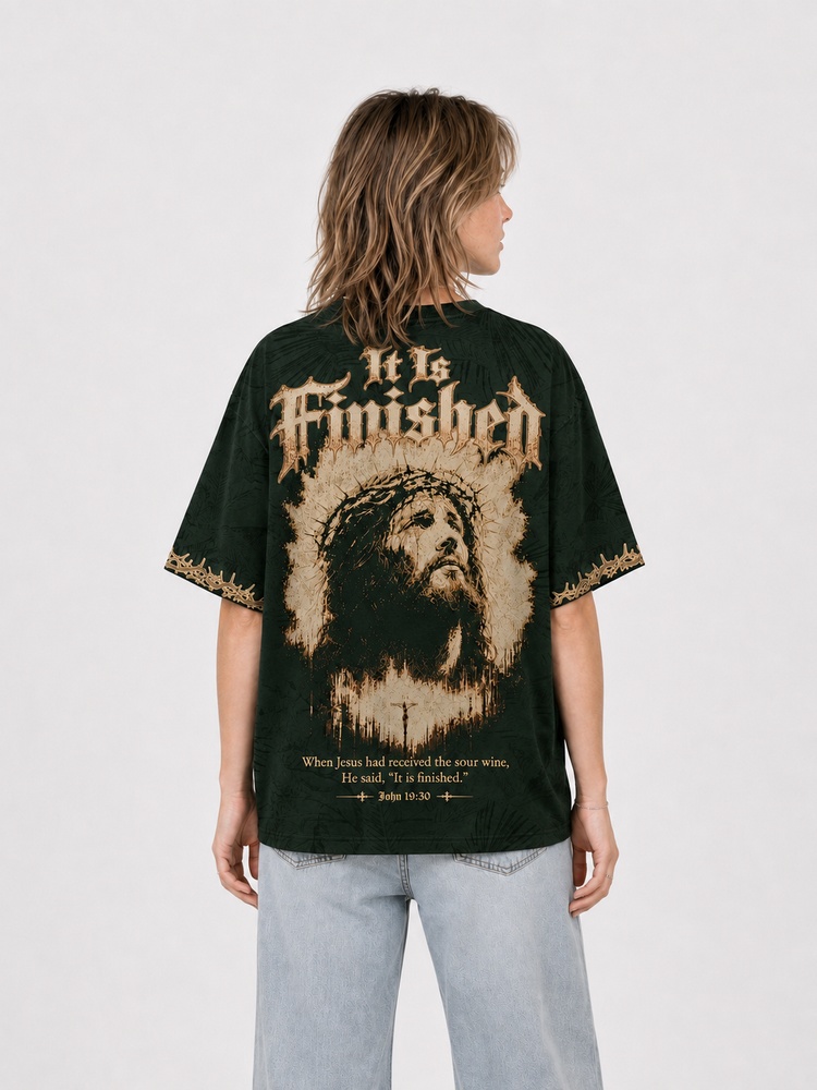 Olive Thorn Portrait Eco Oversized Graphic Tees · GRS Certified