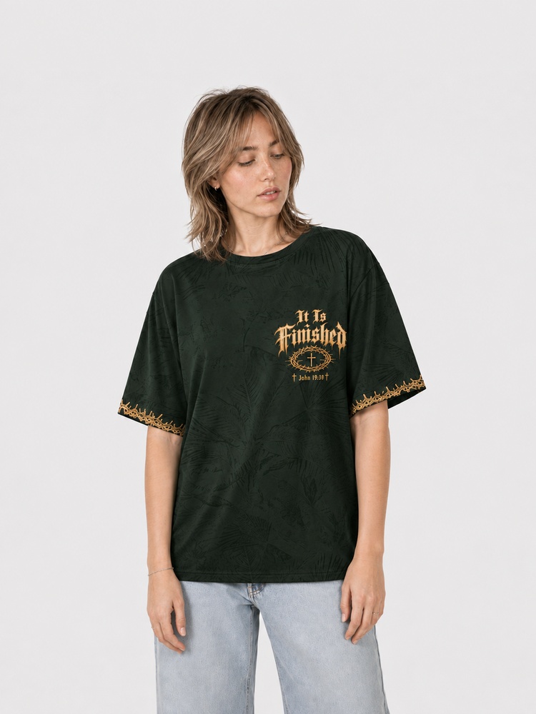 Olive Thorn Portrait Eco Oversized Graphic Tees · GRS Certified