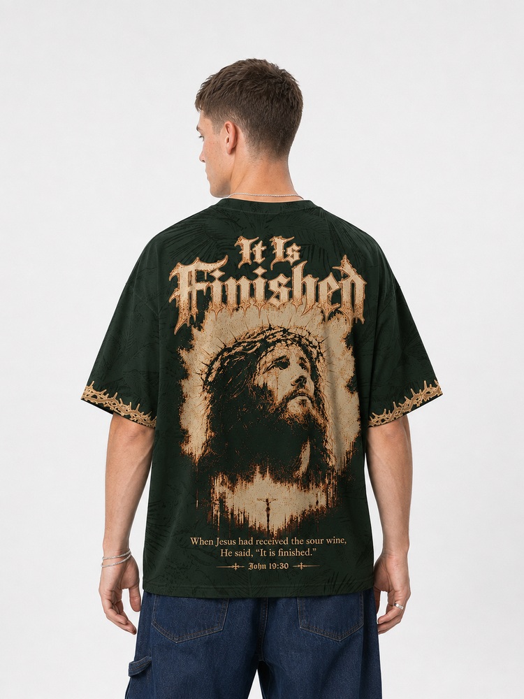 Olive Thorn Portrait Eco Oversized Graphic Tees · GRS Certified