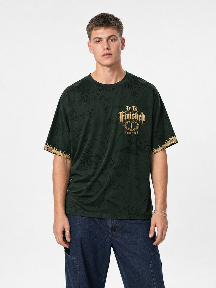 Olive Thorn Portrait Eco Oversized Graphic Tees · GRS Certified