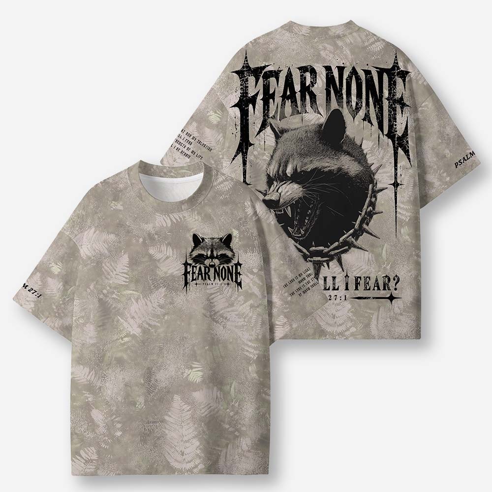 Raccoon Menace Eco Oversized Graphic Tees · GRS Certified