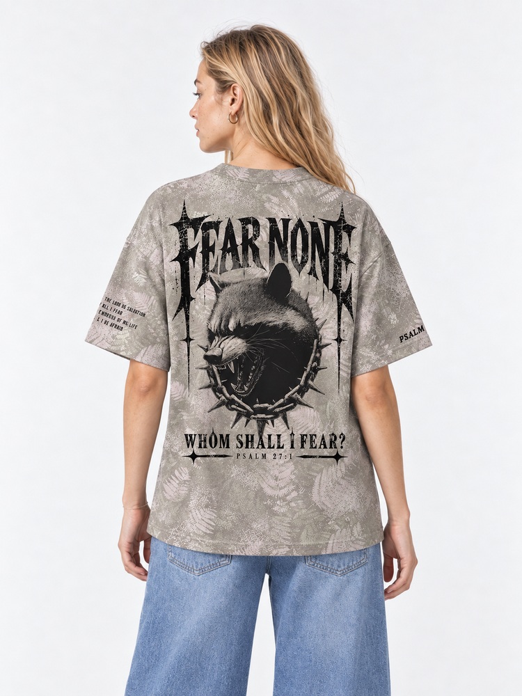 Raccoon Menace Eco Oversized Graphic Tees · GRS Certified