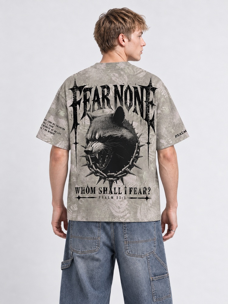 Raccoon Menace Eco Oversized Graphic Tees · GRS Certified