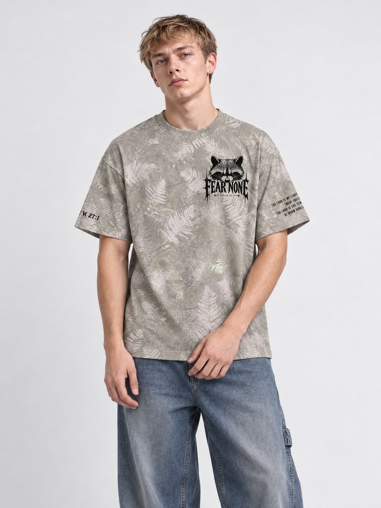 Raccoon Menace Eco Oversized Graphic Tees · GRS Certified