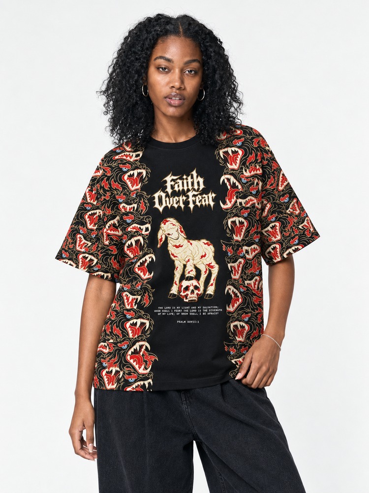 Feral Pack Eco Oversized Graphic Tees · GRS Certified