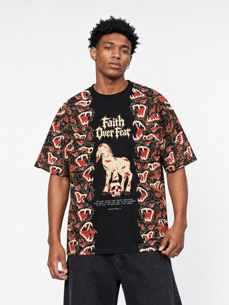 Feral Pack Eco Oversized Graphic Tees · GRS Certified