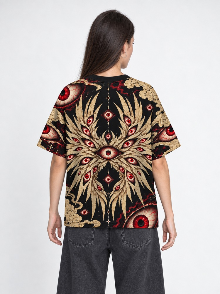 Watcher Wings Eco Oversized Graphic Tees · GRS Certified