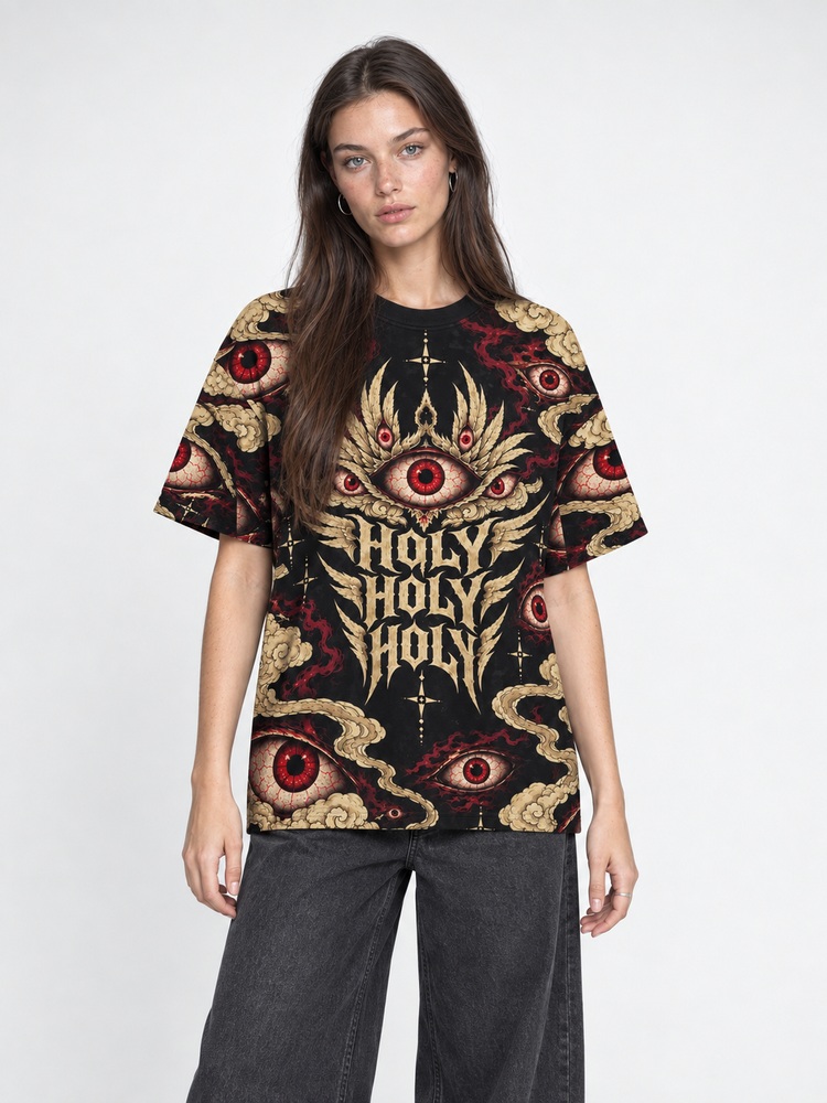 Watcher Wings Eco Oversized Graphic Tees · GRS Certified