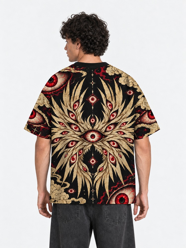 Watcher Wings Eco Oversized Graphic Tees · GRS Certified