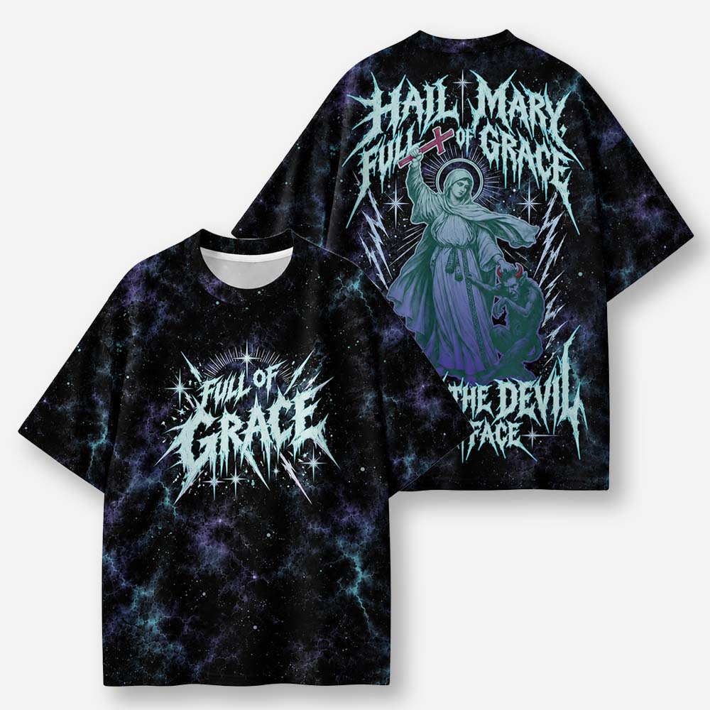 Aqua Duel Eco Oversized Graphic Tees · GRS Certified