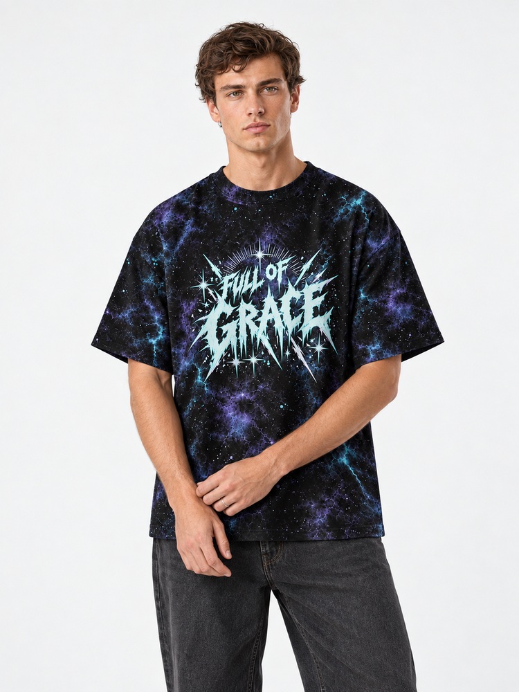 Aqua Duel Eco Oversized Graphic Tees · GRS Certified