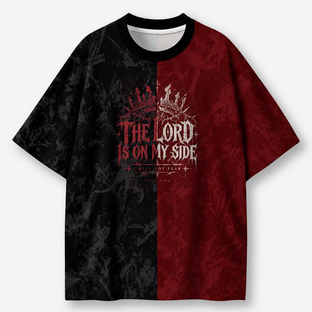 Crimson Divide Eco Oversized Graphic Tees · GRS Certified