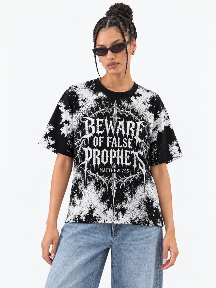Hidden Wolf Eco Oversized Graphic Tees · GRS Certified