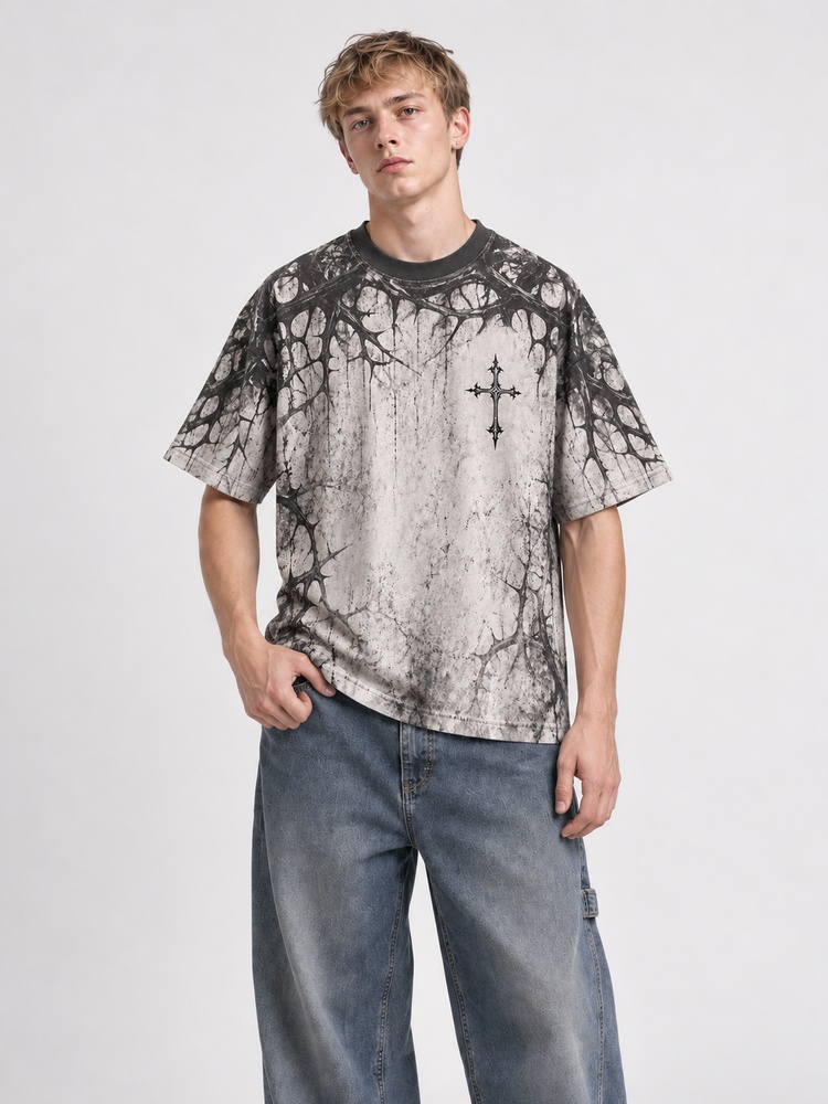 Crowned Lamb Eco Oversized Graphic Tees · GRS Certified