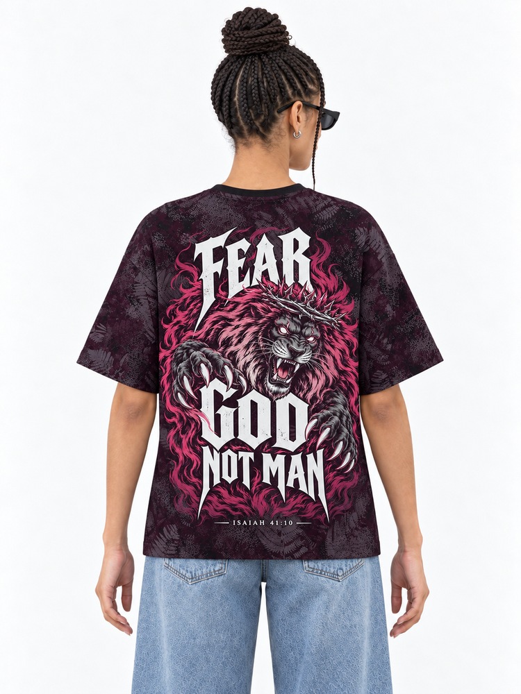 Crimson Beast Eco Oversized Graphic Tees · GRS Certified