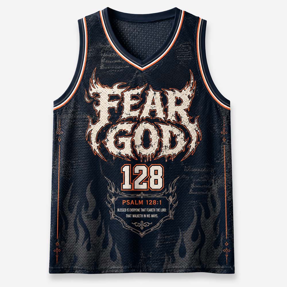 Fearless Flame Graphic Mesh Jersey Tank Top