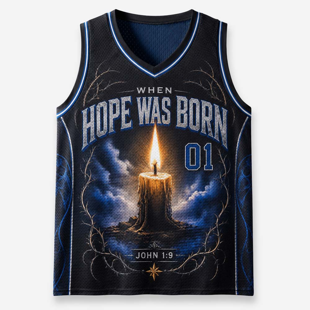 Hope Candle Graphic Mesh Jersey Tank Top