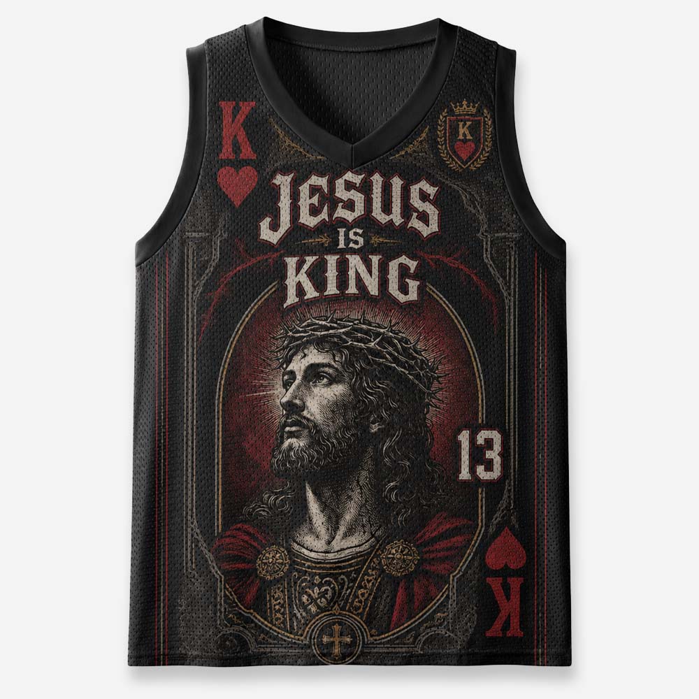Crown Card Graphic Mesh Jersey Tank Top