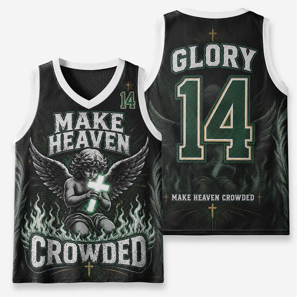 Angel Graphic Graphic Mesh Jersey Tank Top
