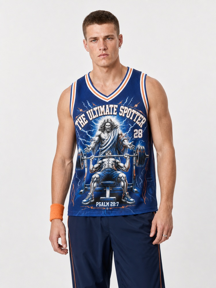 Ultimate Spotter Graphic Mesh Jersey Tank Top