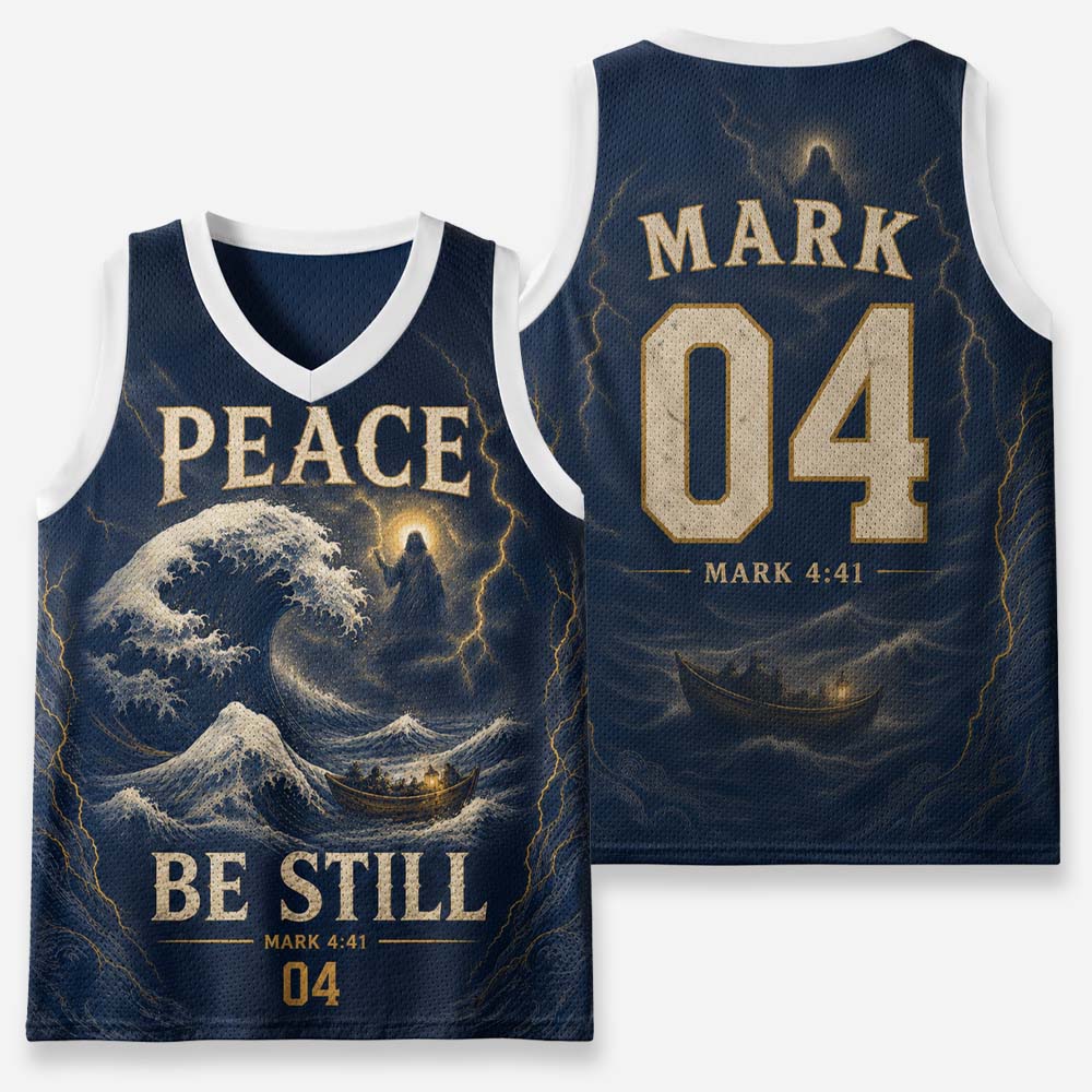 Peace Waves Graphic Mesh Jersey Tank Top